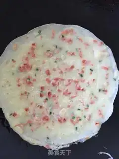 Make Onion ham eggcake step 7