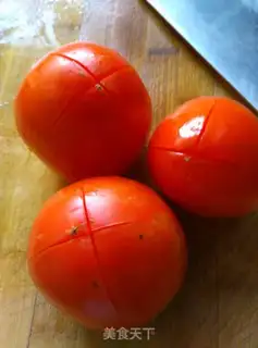 Make Tomatoe egg soup step 1