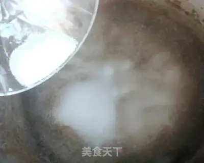 Make Cherry ice powder step 1