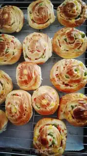 Make Ham veggie bread step 12