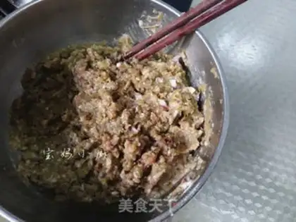 Make Pork bean horn dumplings step 5