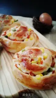 Make Ham veggie bread step 15