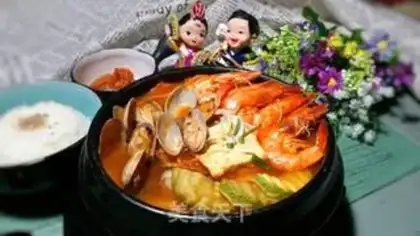 Make Korean seafood soup step 13