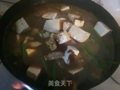 Make Red burning fish head tofu step 5