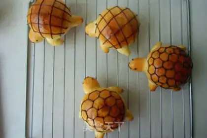 Make Little turtle coconut bun step 11