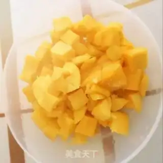 Make Mango Snowmen step 8