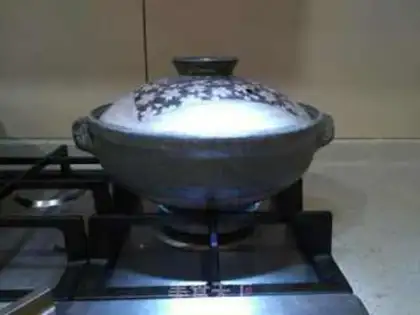 Make Abalone pork and rice step 3