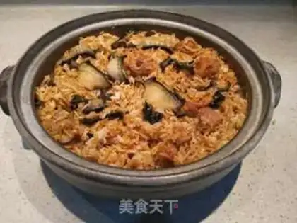 Make Abalone pork and rice step 5