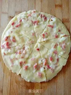Make Rounded ham eggcake step 5