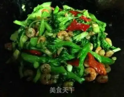 Make The broccoli rolls the shrimp step 4