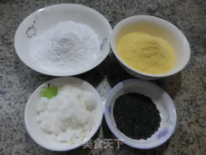 Make Black sesame corn tacos step 0