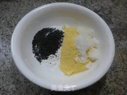 Make Black sesame corn tacos step 2
