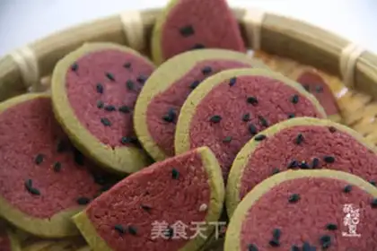Make Watermelon cookies step 11