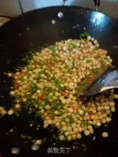 Make Pepper tomato fried corn step 7