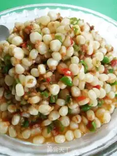 Make Pepper tomato fried corn step 10
