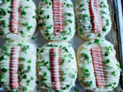 Make Onion sausage bread step 13