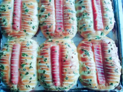 Make Onion sausage bread step 14