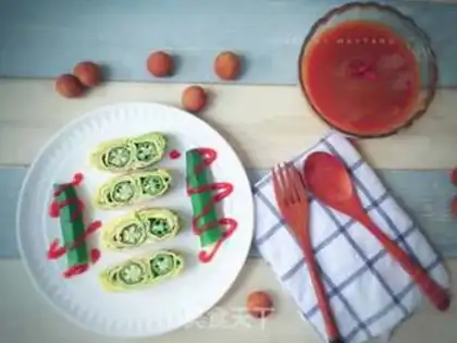Make Autumn double-coloured egg fever step 12