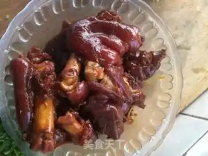 Make Red burning pig hoof step 4