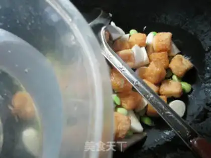 Make Soybeans boil tofu step 3