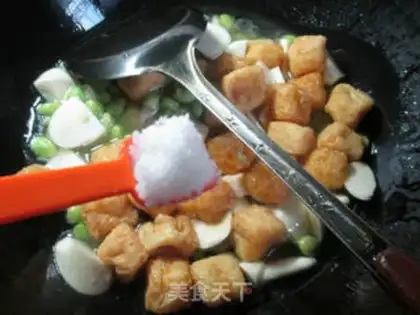 Make Soybeans boil tofu step 5