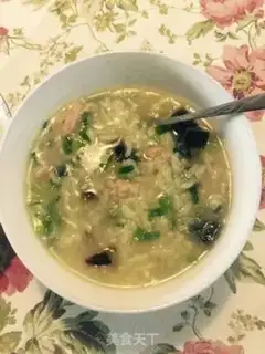 Make Pearlballs, eggs, skinny porridge step 1