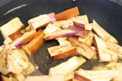 Make Spam and eggplant step 6