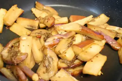 Make Spam and eggplant step 7
