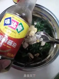 Make Spinach with rainbows step 3