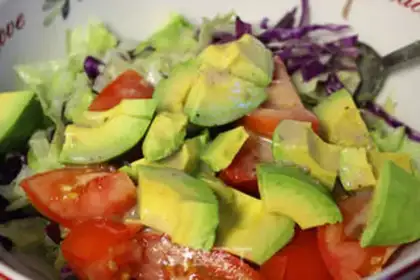 Make Salads and fragrance salmon step 9