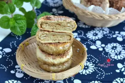 Make Pretzel sesame pancakes step 18
