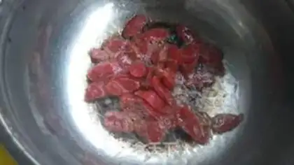Make Knife and sausage step 2