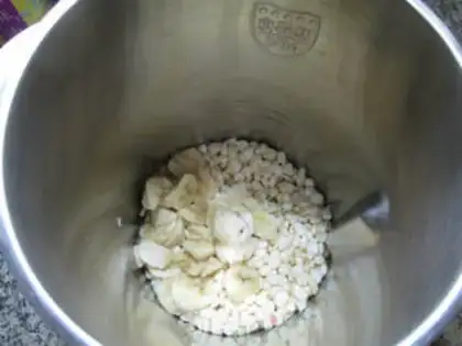 Make Banana sticky corn juice step 4