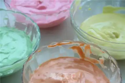 Make Rainbow cake step 1