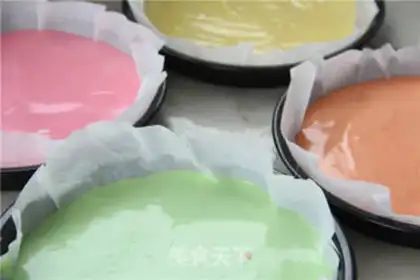 Make Rainbow cake step 2