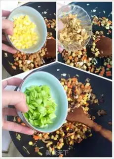Make Spoons, potatoes, egg and rice step 12