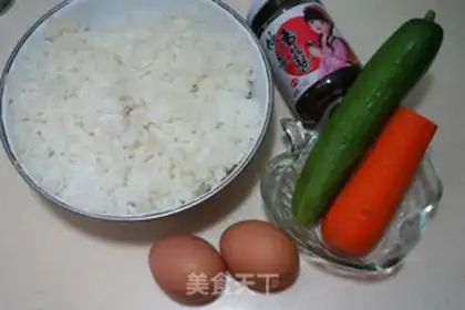 Make Frozen sauce, egg fried rice step 0