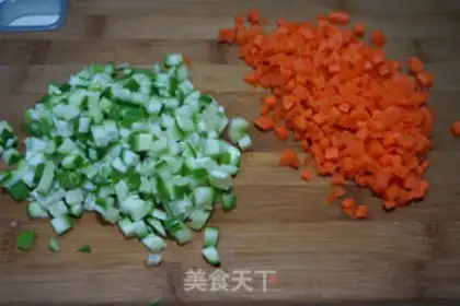 Make Frozen sauce, egg fried rice step 1