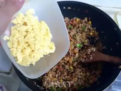 Make Spoons, potatoes, egg and rice step 17