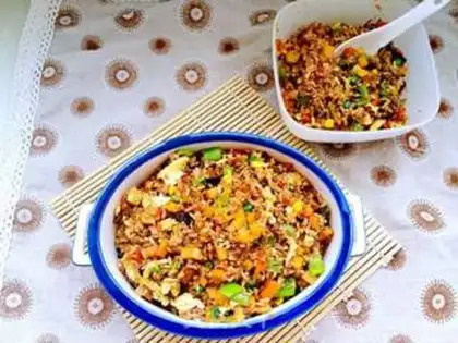 Make Spoons, potatoes, egg and rice step 19