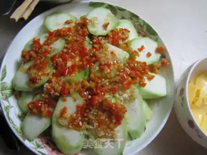 Make Fans chopping peppers, silk melons step 5
