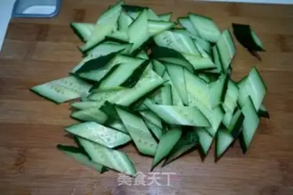 Make cucumber fried liver step 4
