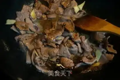 Make cucumber fried liver step 7