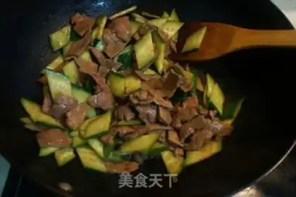 Make cucumber fried liver step 8