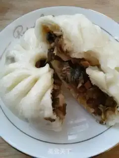 Make Plum bean buns step 11