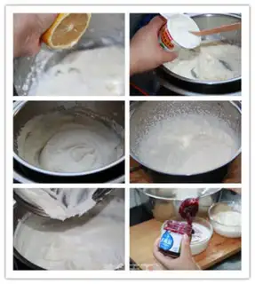 Make Blueberry frozen cheesecake step 2