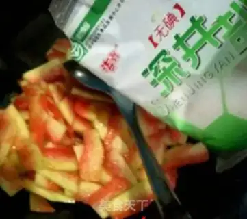 Make Fire watermelon step 3