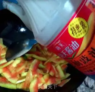 Make Fire watermelon step 4