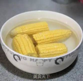 Make Cream corn juice + tacos step 1