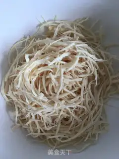 Make Spicy chicken silk step 4